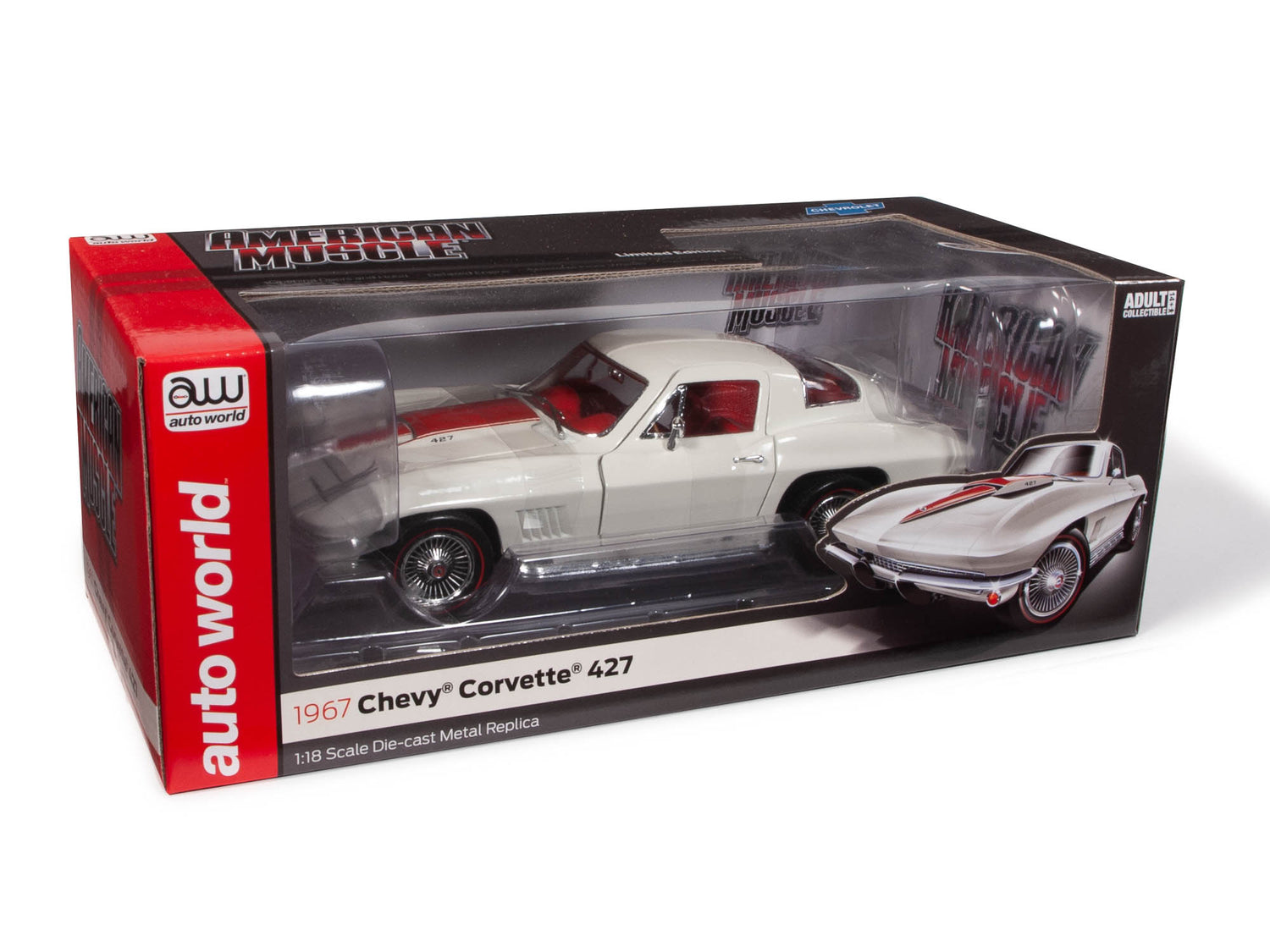 American Muscle 1967 Chevrolet Corvette 427 Coupe 1:18 Scale Diecast