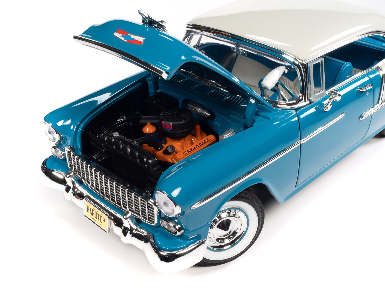 American Muscle 1955 Chevrolet Bel Air Hardtop (Hemmings) 1:18 Scale Diecast - Auto World Store