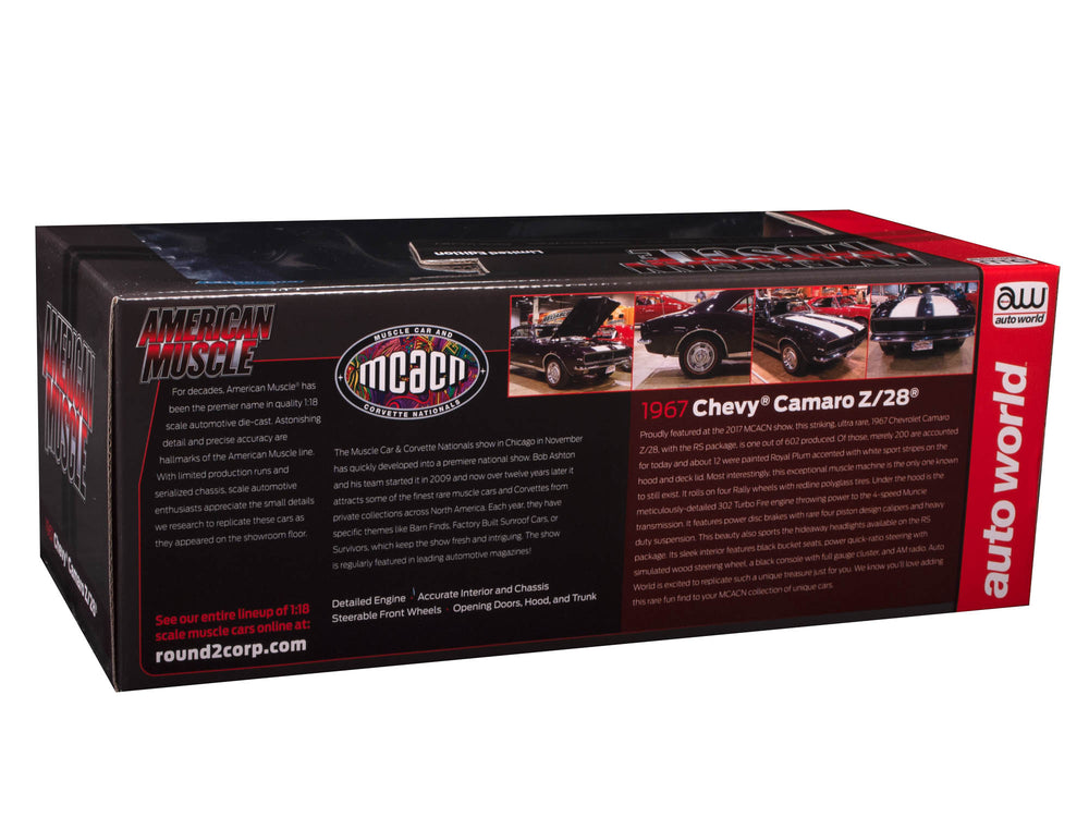 American Muscle 1967 Chevrolet Camaro Z/28 RS (MCACN) 1:18 Scale Diecast