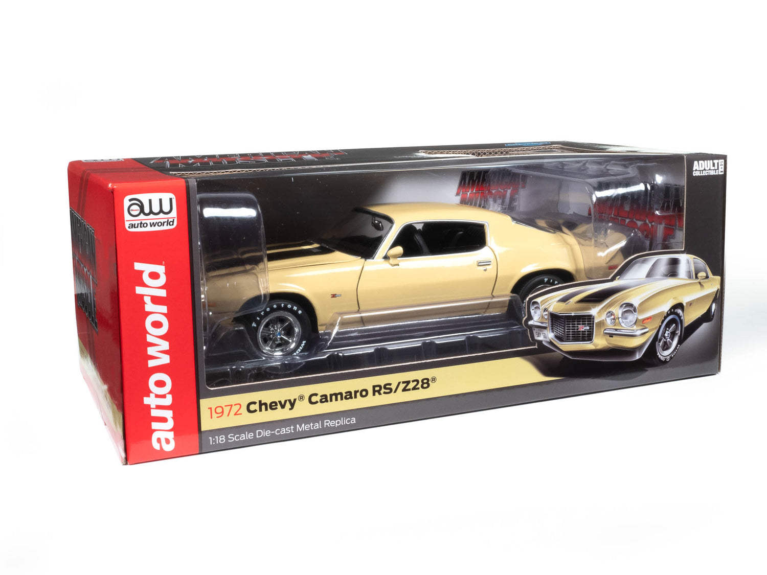 American Muscle 1972 Chevrolet Camaro Z/28 RS 1:18 Scale Diecast