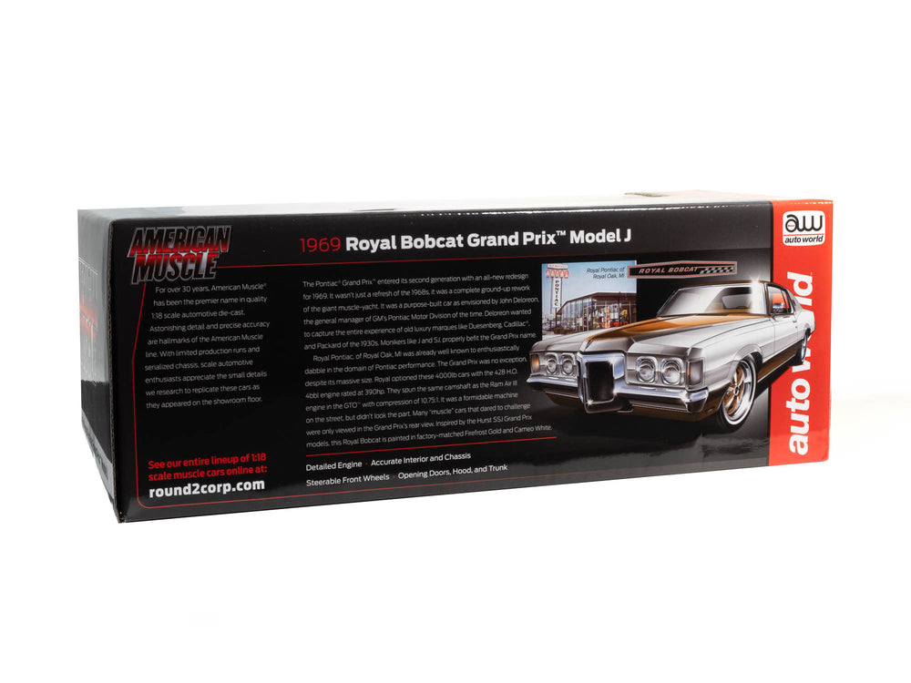 American Muscle 1969 Pontiac Grand Prix (Royal Bobcat) 1:18 Scale Diecast
