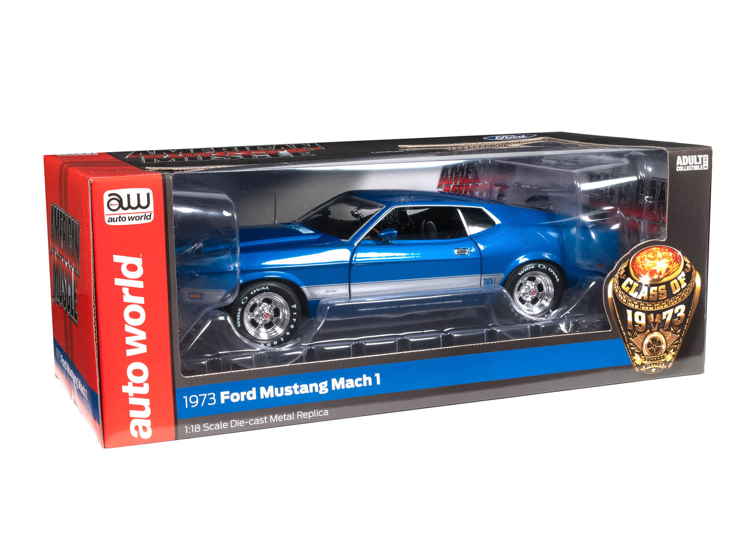 American Muscle 1973 Ford Mustang Mach 1 (Class of 1973) 1:18 Scale Diecast