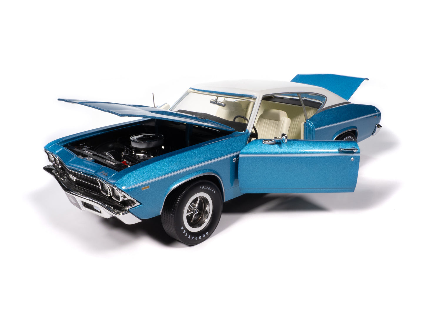 "PRE-ORDER" American Muscle 1969 Chevrolet Chevelle Hardtop MCACN 1:18 Scale Diecast (DUE SEPTEMBER 2025)