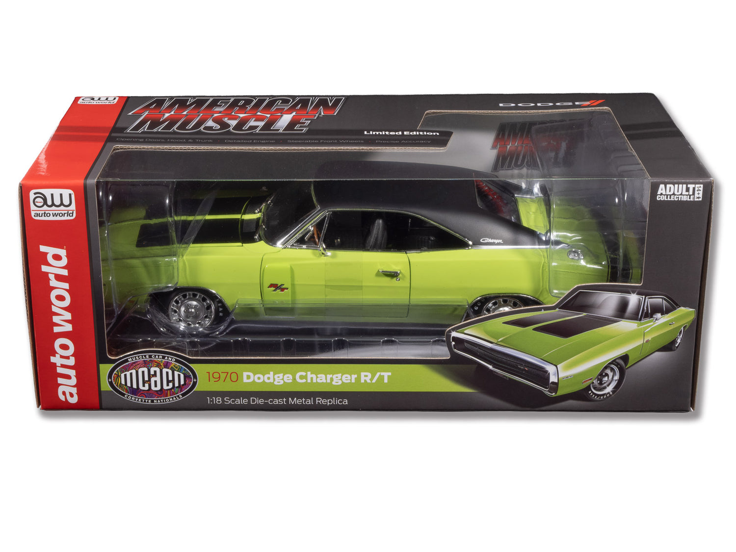 "PRE-ORDER" American Muscle 1970 Dodge Charger R/T 1:18 Scale Diecast (DUE LATE JULY 2026)