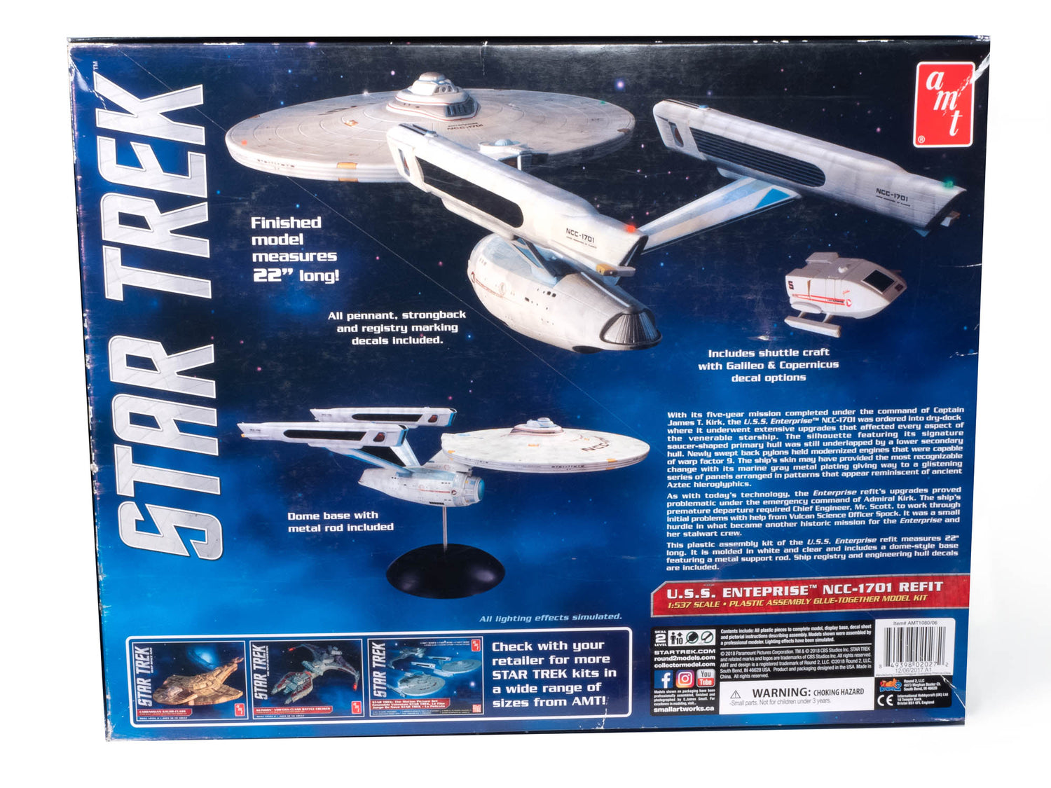 AMT Star Trek USS Enterprise NCC-1701 Refit 1:537 Scale Model Kit