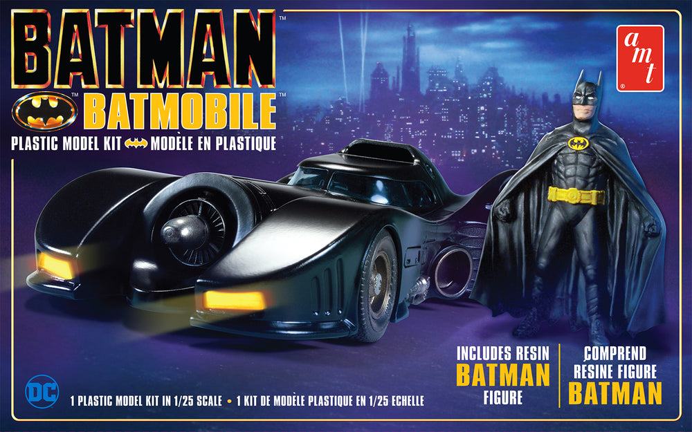 AMT Batman 1989 Batmobile w/Resin Batman Figure 1:25 Scale Model