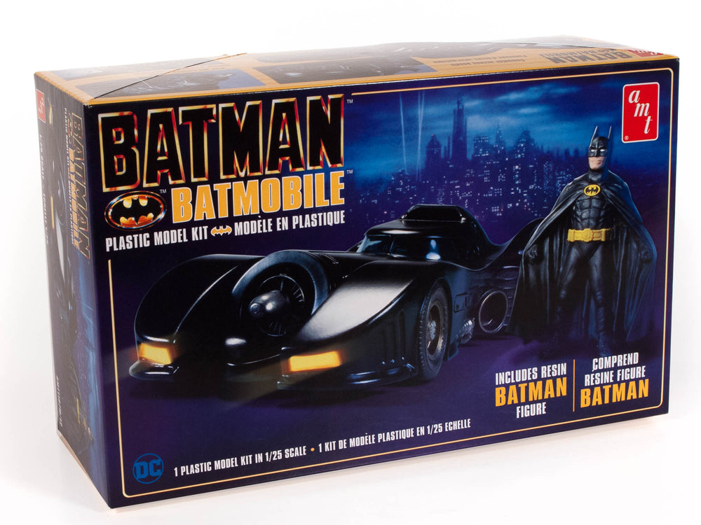 AMT Batman 1989 Batmobile w-Resin Batman Figure 1:25 Scale Model Kit