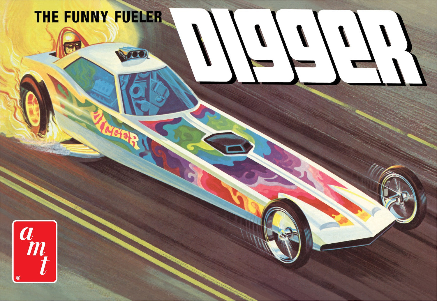 AMT Digger Dragster "Fooler Fueler" 1:25 Scale Model Kit