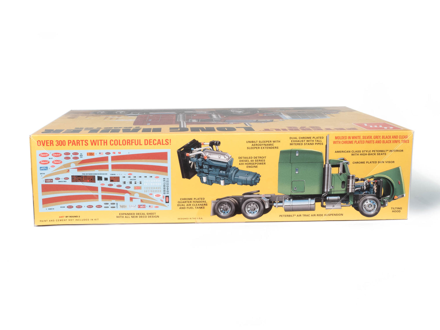 AMT Peterbilt 378 Long Hauler Semi Tractor 1:24 Scale Model Kit