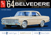 AMT 1964 Plymouth Belvedere (w-Slant 6 Engine) 1:25 Scale Model Kit