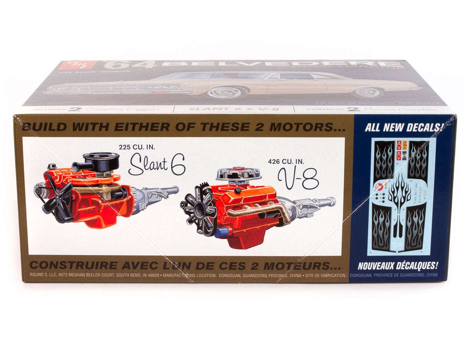 AMT 1964 Plymouth Belvedere (w-Slant 6 Engine) 1:25 Scale Model Kit