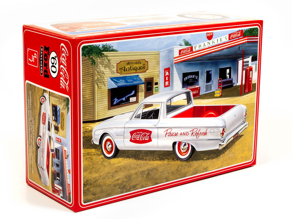 AMT 1960 Ford Ranchero w-Coke Chest (Coca-Cola) 1:25 Scale Model Kit