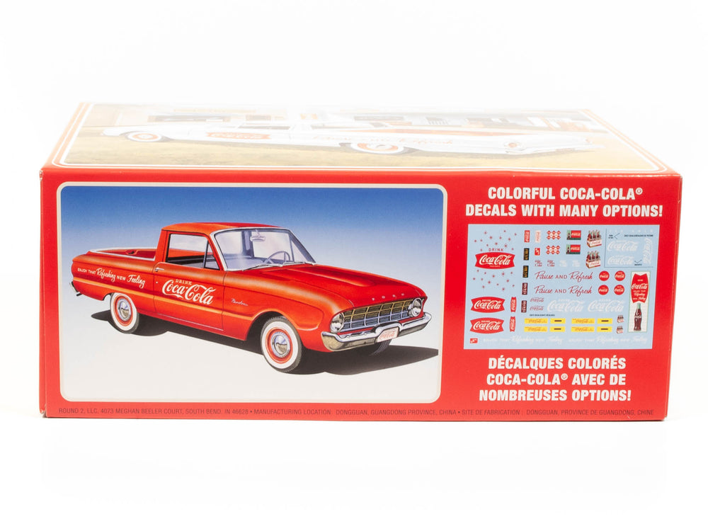 AMT 1960 Ford Ranchero w-Coke Chest (Coca-Cola) 1:25 Scale Model Kit