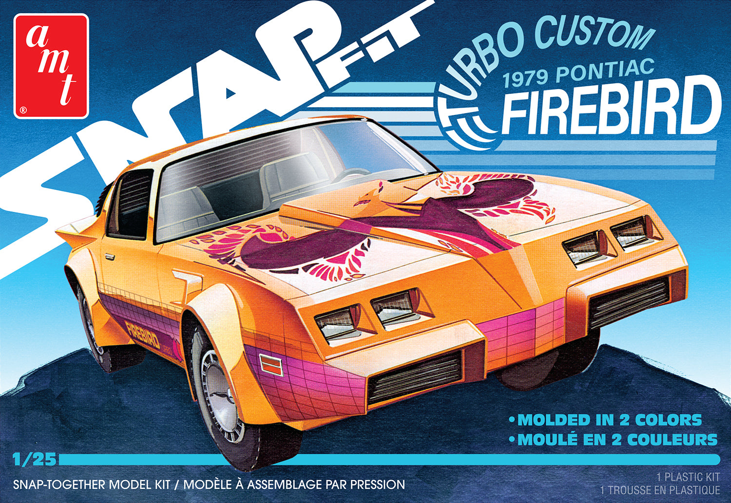 AMT 1979 Pontiac Firebird "Turbo Custom" (Snap) 1:25 Scale Model Kit (SALE 012025)
