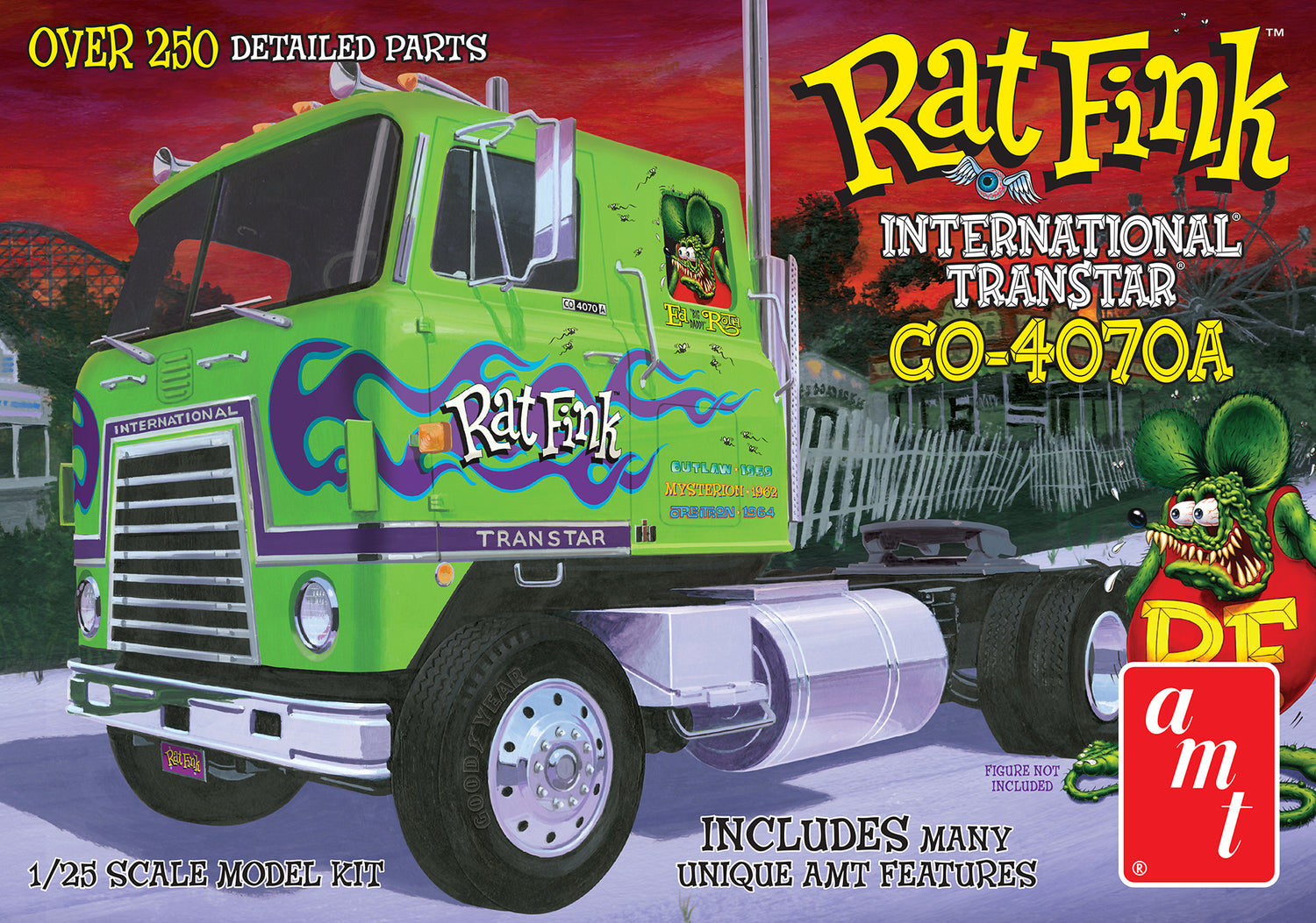 AMT IH Transtar CO-4070A Tractor - Rat Fink 1:25 Scale Model Kit