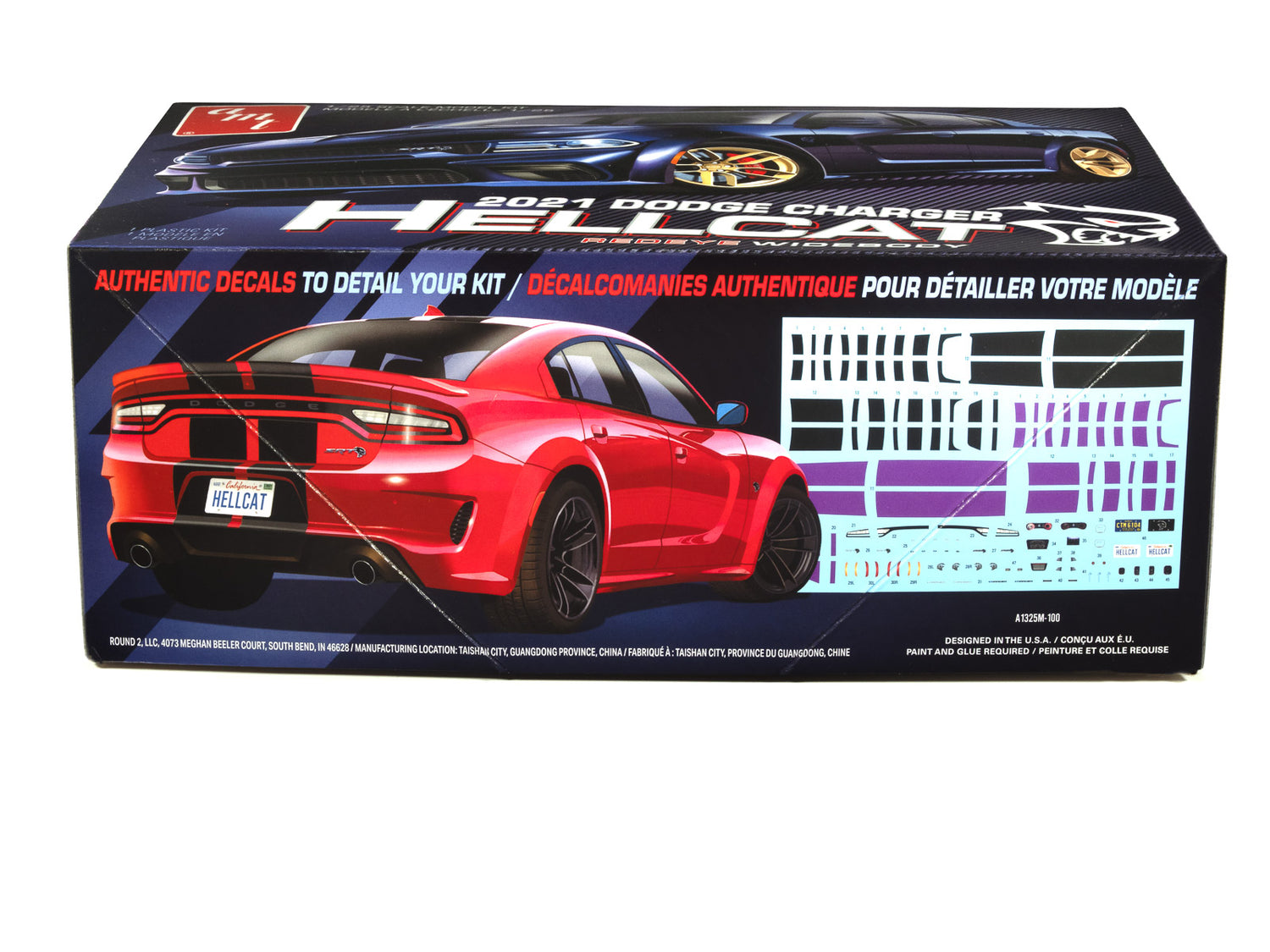 AMT Dodge Charger HellCat Redeye Widebody 1:25 Scale Model Kit - Auto World Store