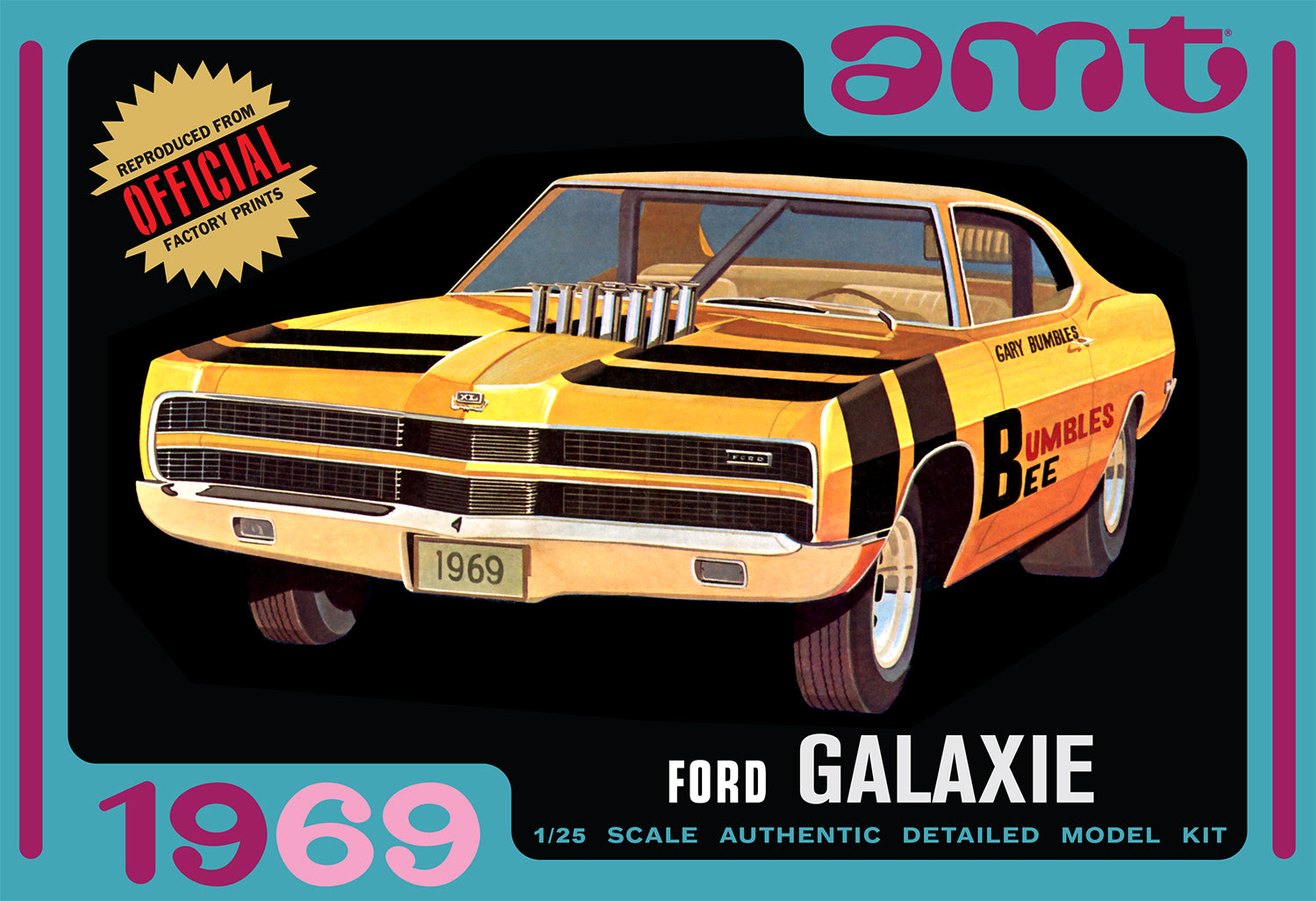 AMT 1969 Ford Galaxie Hardtop 1:25 Scale Model Kit