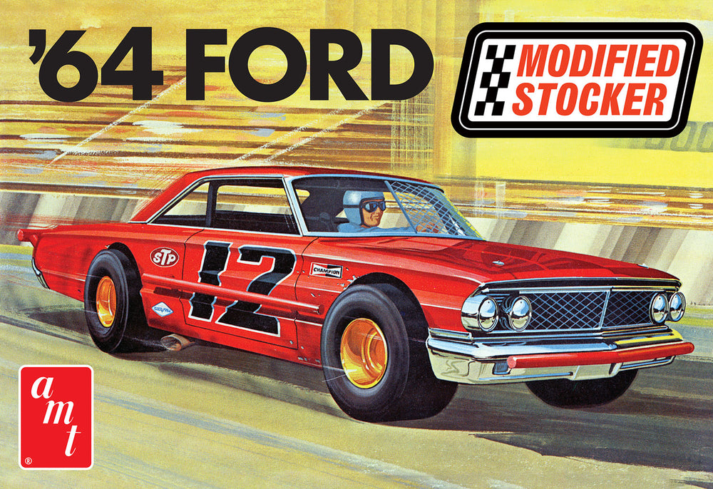 AMT 1964 Ford Galaxie Modified Stocker 1:25 Scale Model Kit