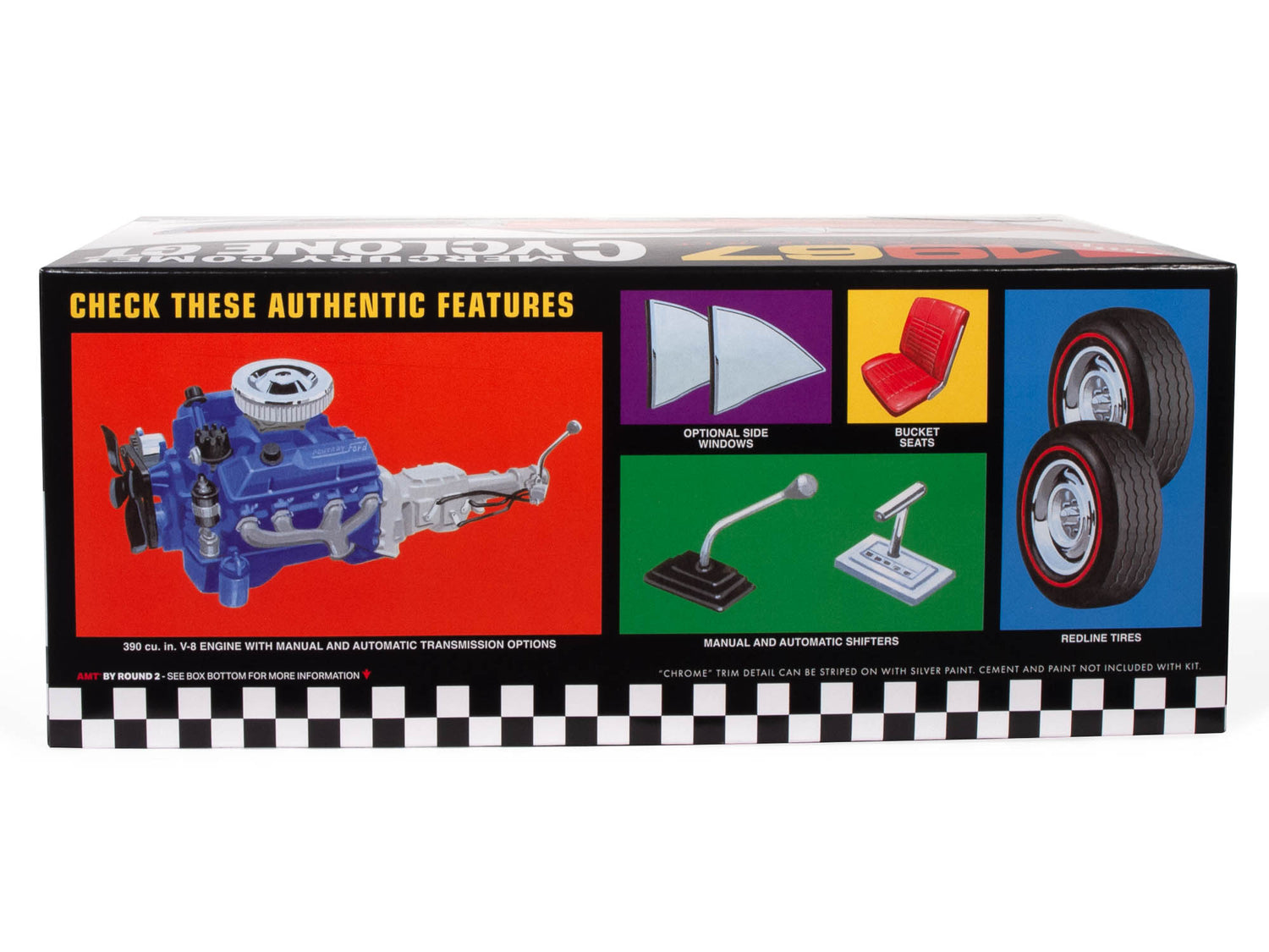 thumbnail interactive-video image 1 of AMT 1:25 Scale 1967 Mercury Cyclone GT Plastic Model Kit AMT1386 1 of 6