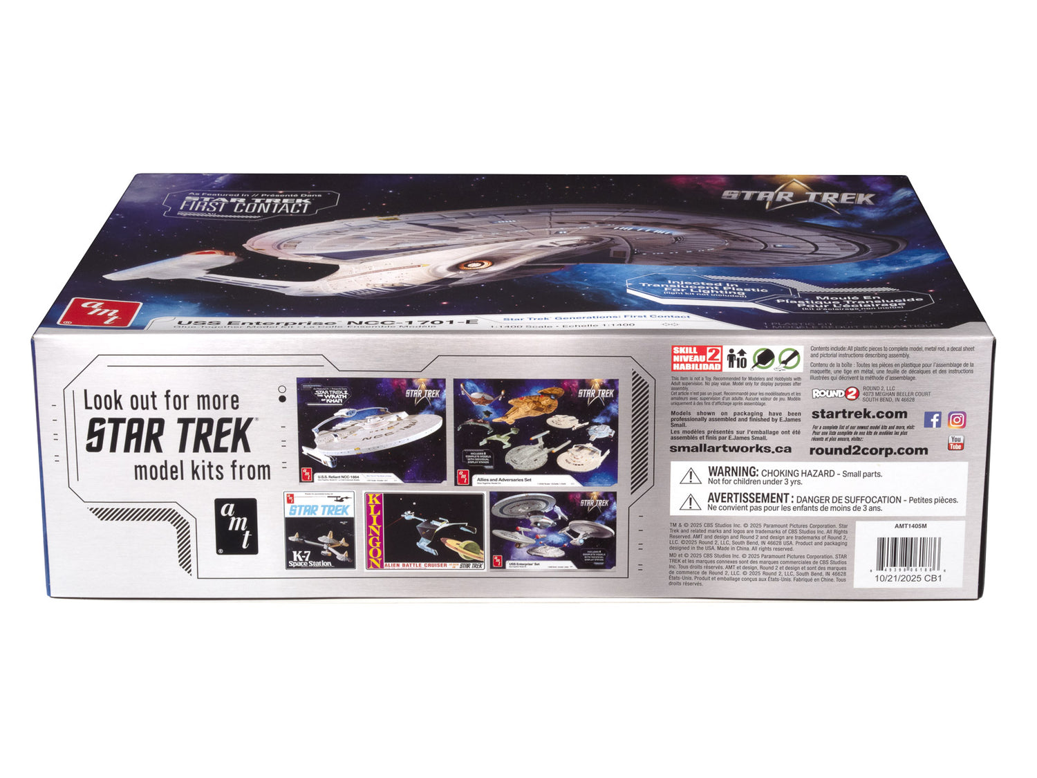 AMT Star Trek U.S.S. Enterprise NCC-1701-E (Translucent) 1:1400 Scale Model Kit - Auto World Store