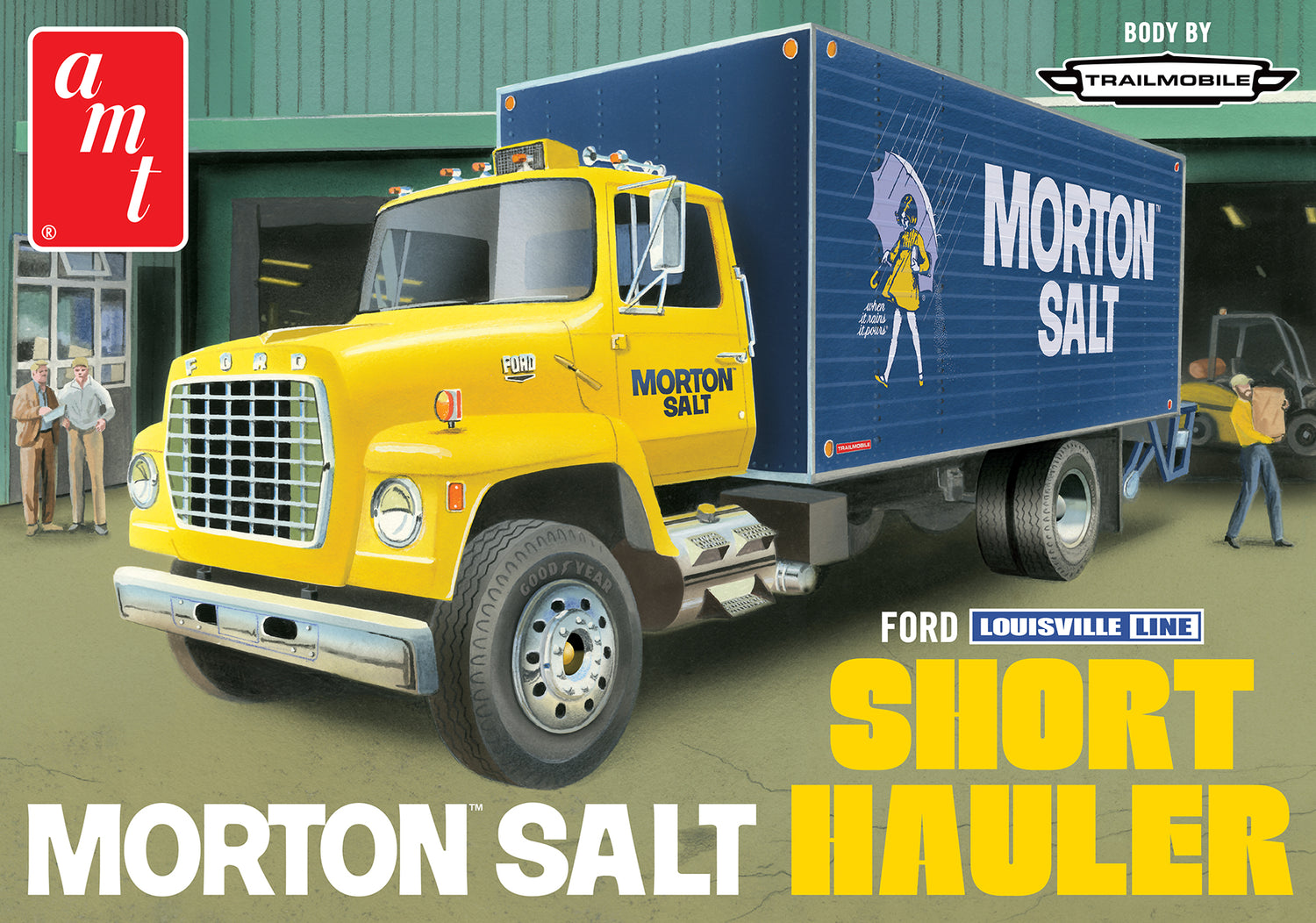 AMT Ford Louisville Short Hauler Morton Salt 1:25 Scale Model Kit