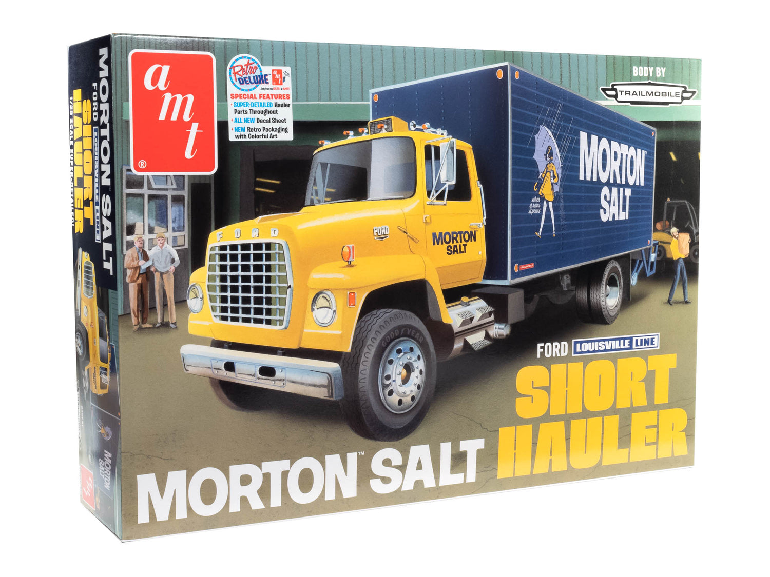 AMT Ford Louisville Short Hauler Morton Salt 1:25 Scale Model Kit
