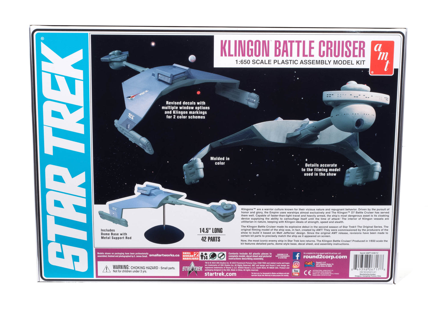 "PRE-ORDER" AMT Star Trek: The Original Series Klingon Battle Cruiser 1:650 Scale Model Kit (DUE JANUARY 2024)