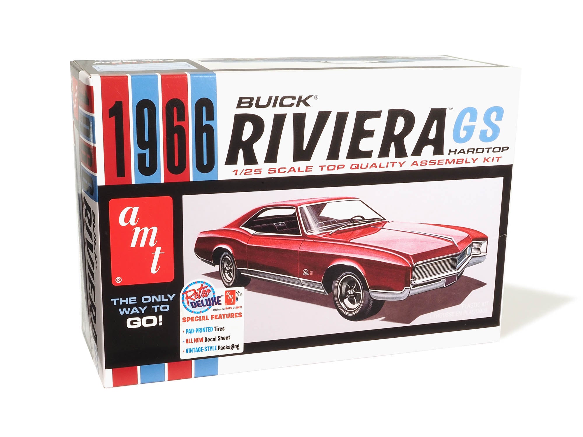 AMT 1966 Buick Riviera GS 1:25 Scale Model Kit | Auto World