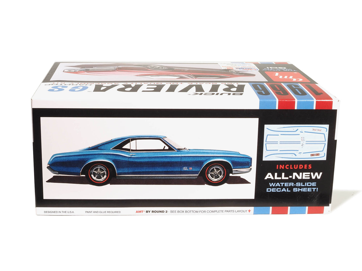 AMT 1966 Buick Riviera GS 1:25 Scale Model Kit | Auto World
