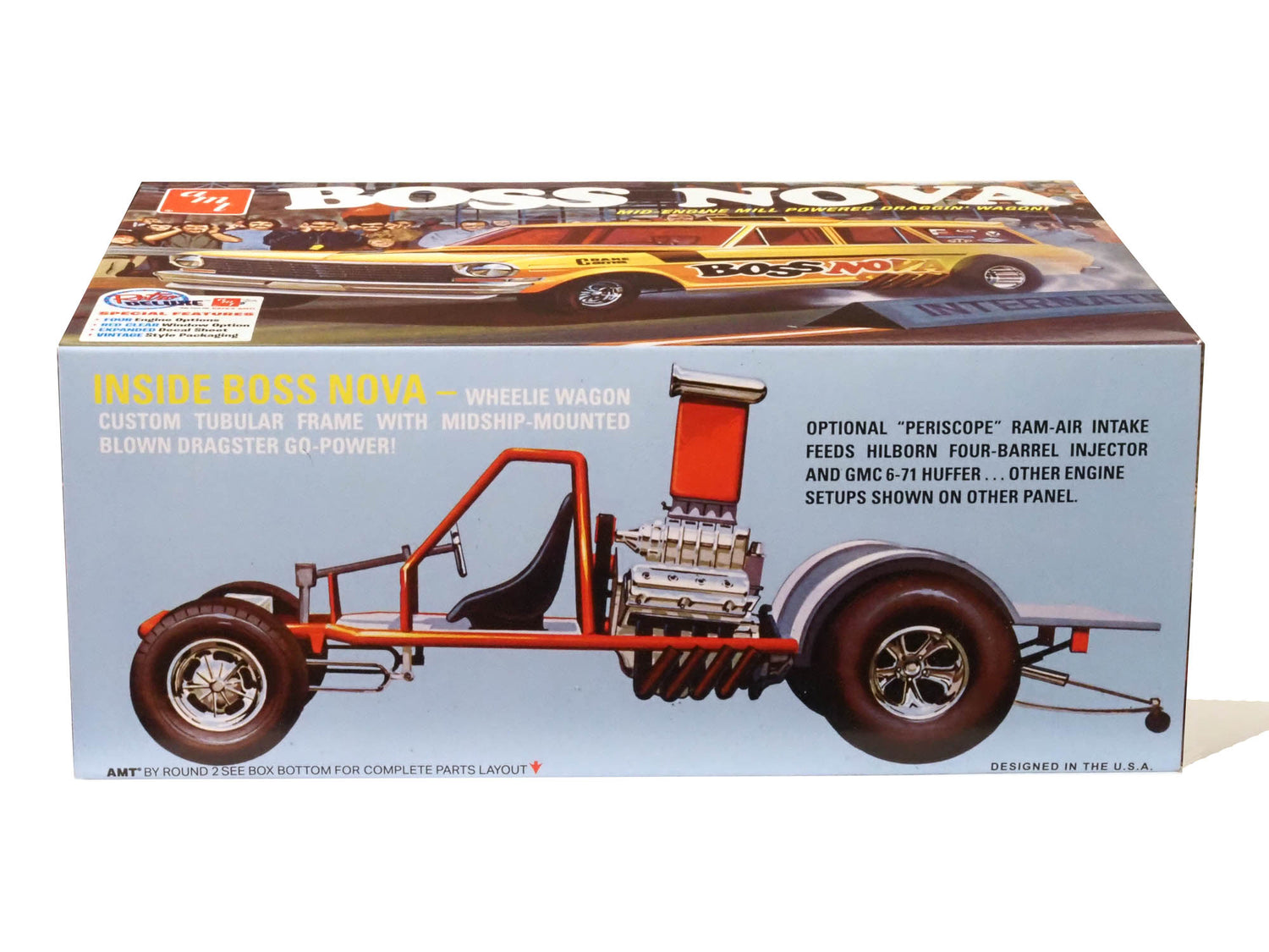 Model Kit Boss Austin AMT Boss Nova Funny Car 1:25 Scale Model Kit | Auto World Store