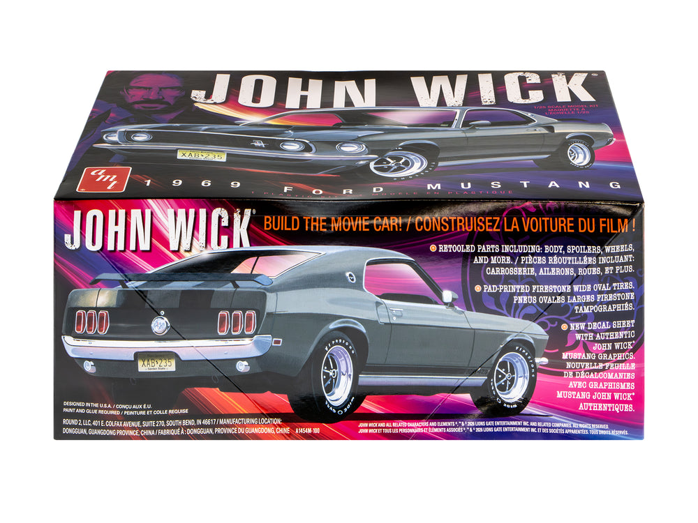 AMT 1969 Ford Mustang Mach I John Wick 1:25 Scale Model Kit