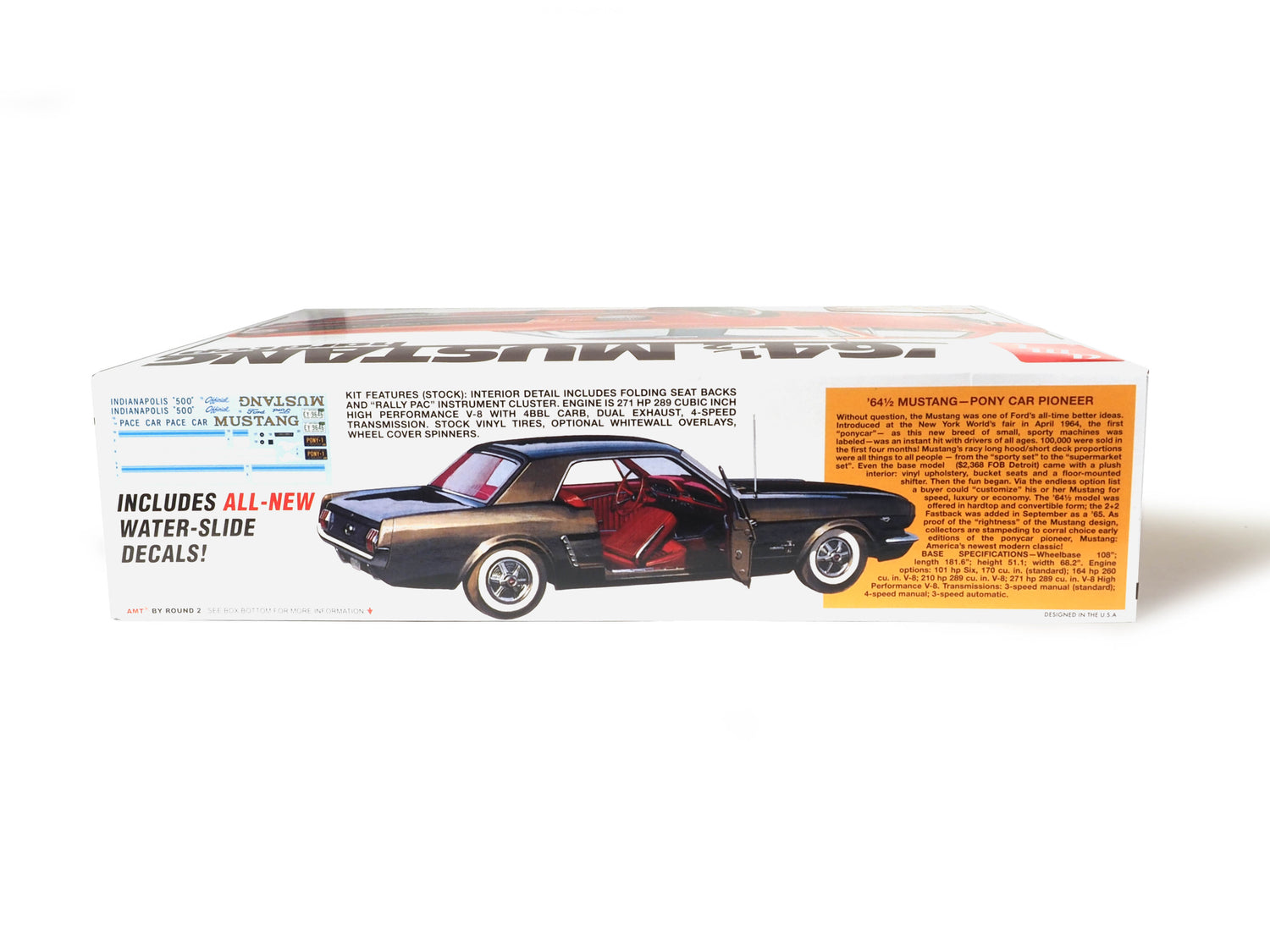AMT 1964.5 Ford Mustang Coupe 60th Anniversary 1:16 Scale Model Kit