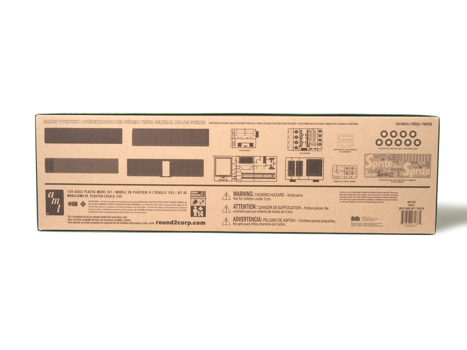 AMT Great Dane Dry Goods Trailer Sprite 1:25 Scale Model Kit