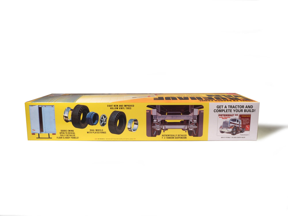 AMT Fruehauf 40' Beaded Van Trailer 1:25 Scale Model Kit
