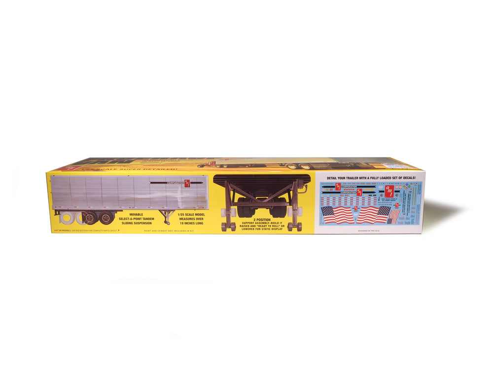 AMT Fruehauf 40' Beaded Van Trailer 1:25 Scale Model Kit