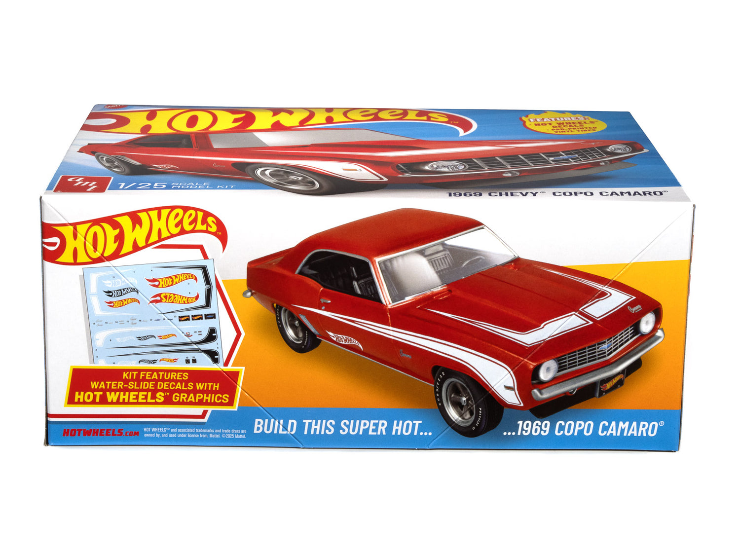 AMT 1969 Chevy Camaro COPO Hot Wheels 1:25 Scale Model Kit - Auto World Store