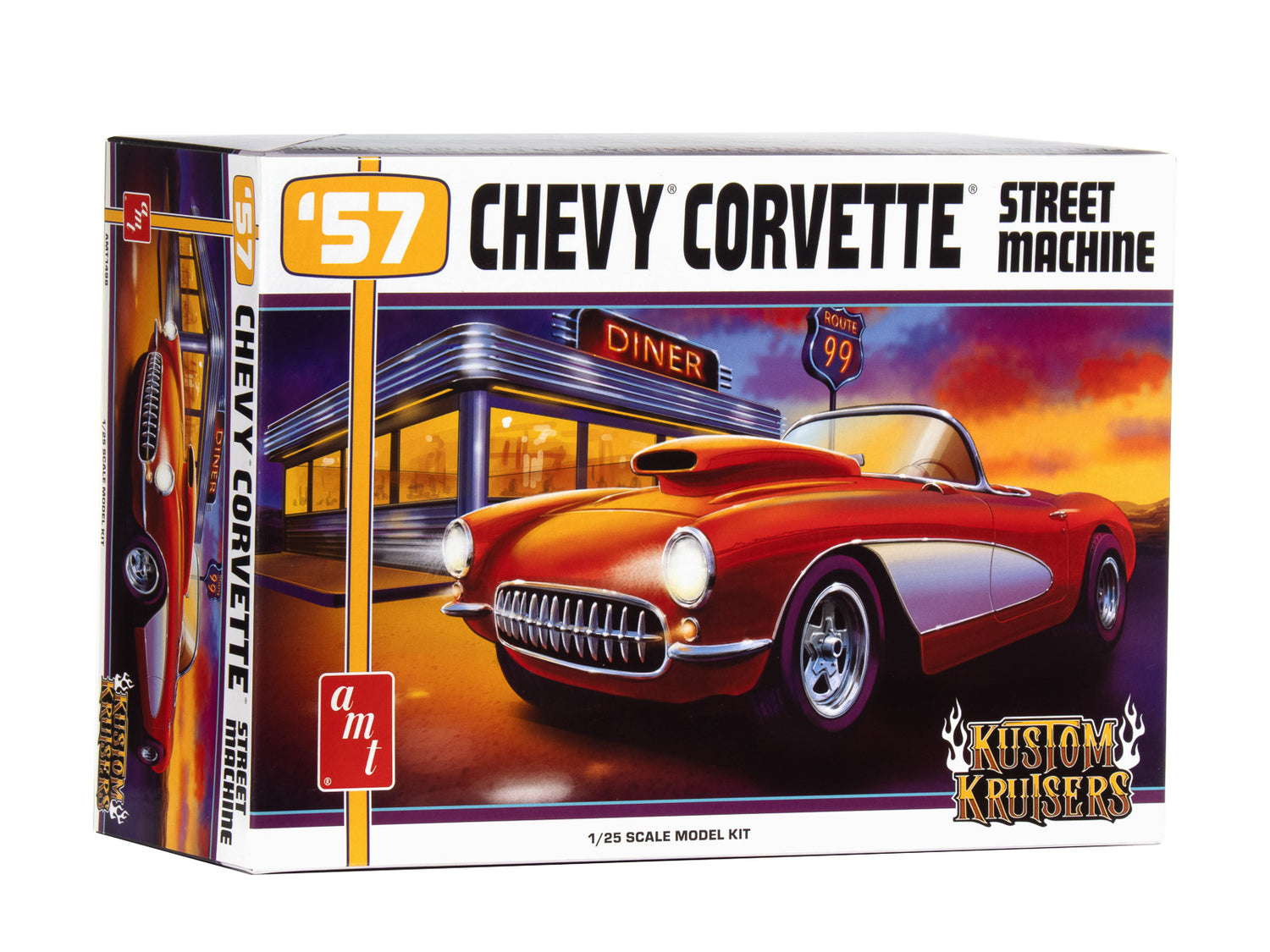 "PRE-ORDER" AMT 1957 Chevy Corvette Street Machine 1:25 Scale Model Kit (DUE SEPTEMBER 2025)