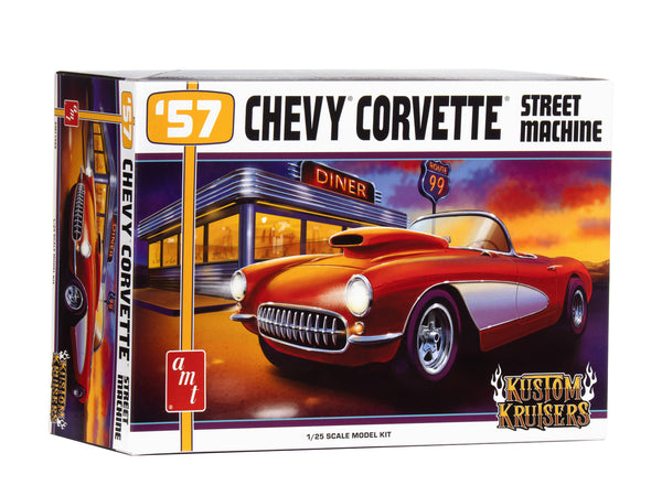 AMT 1957 Chevy Corvette Street Machine 1:25 Scale Model Kit | Auto