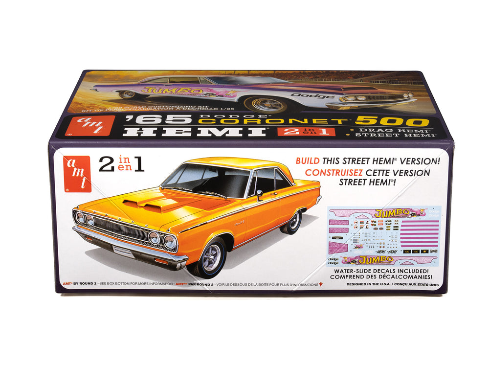 AMT 1965 Dodge Coronet 500 Hardtop HEMI 1:25 Scale Model Kit