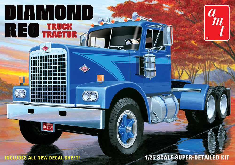 "PRE-ORDER" AMT Diamond Reo Truck Tractor 1:25 Scale Model Kit (DUE OCTOBER 2025)