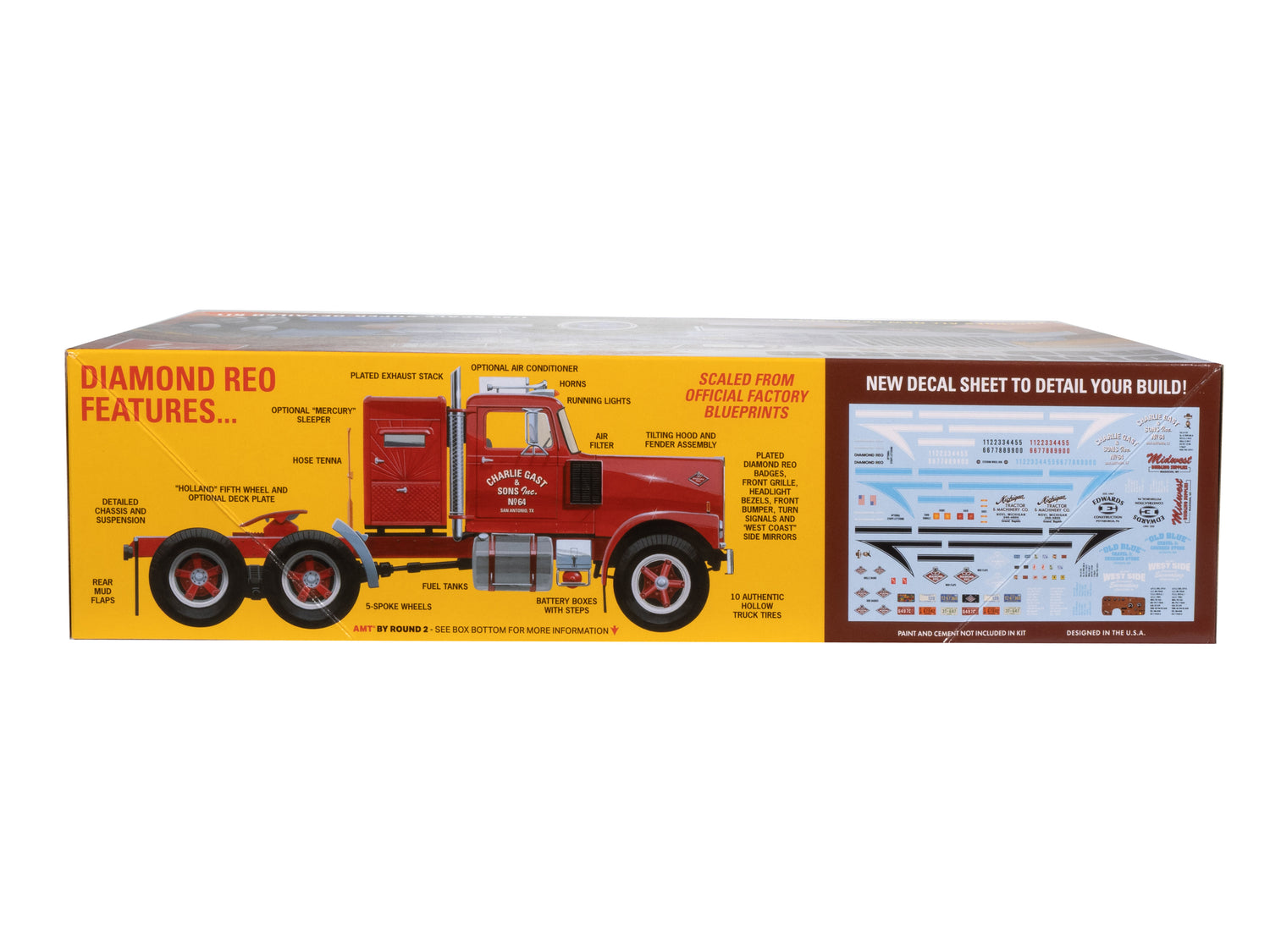 "PRE-ORDER" AMT Diamond Reo Truck Tractor 1:25 Scale Model Kit (DUE OCTOBER 2025)