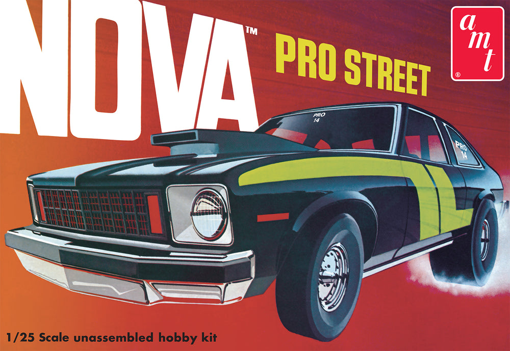 "PRE-ORDER" AMT 1976 Chevy Nova Pro Street 1:25 Scale Model Kit (DUE OCTOBER 2025)