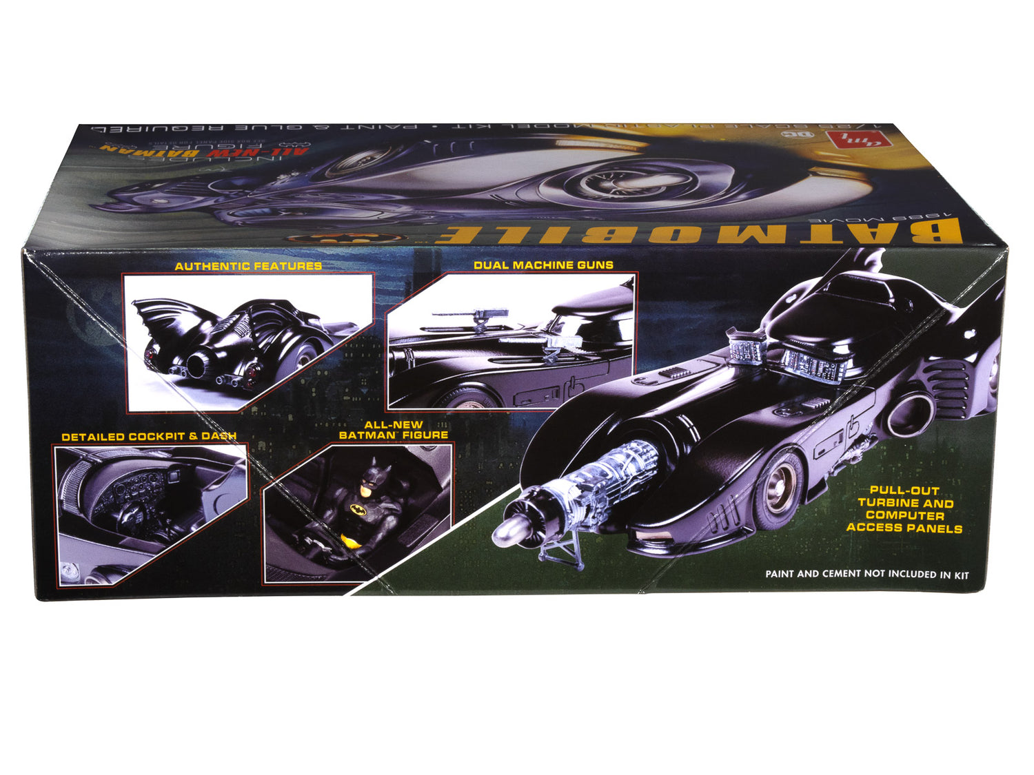 AMT/ERTL バットマン(1989) バットモービル 1/25 プラモデル AMT 1989 Batmobile w/Seated Batman Figure 1:25 Scale Model Kit