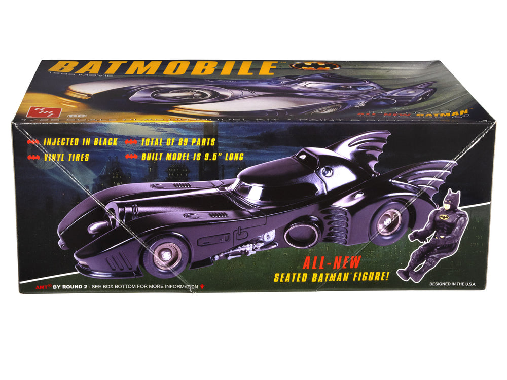 AMT/ERTL バットマン(1989) バットモービル 1/25 プラモデル AMT 1989 Batmobile w/Seated Batman Figure 1:25 Scale Model Kit