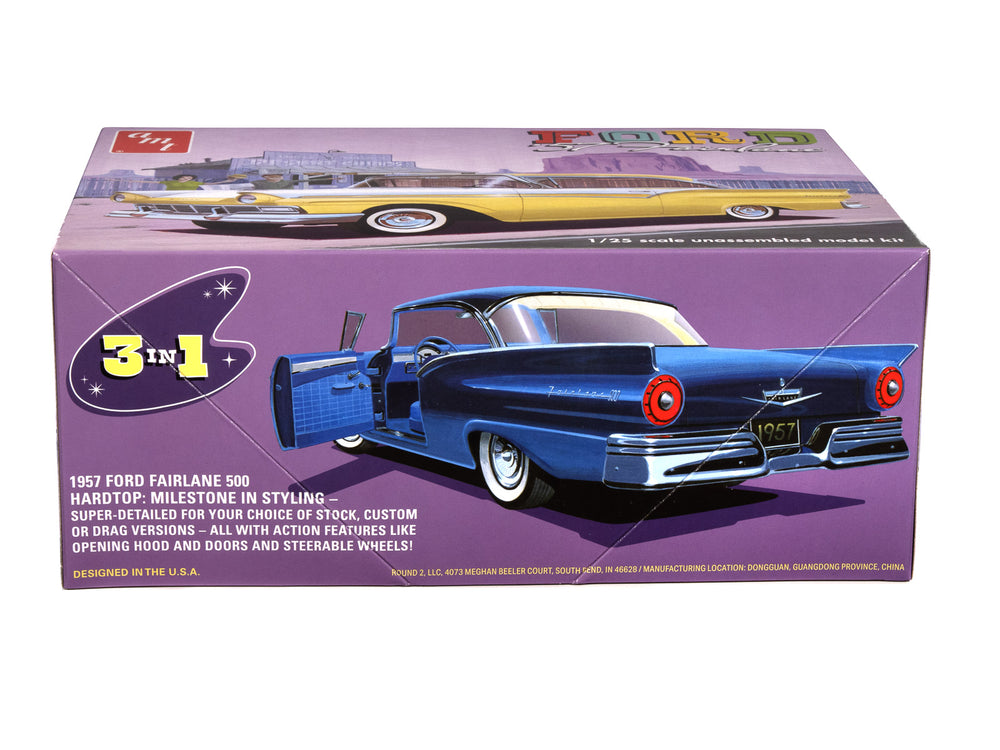 AMT 1957 Ford Fairlane Hardtop 3n1 1:25 Scale Model Kit - Auto World Store