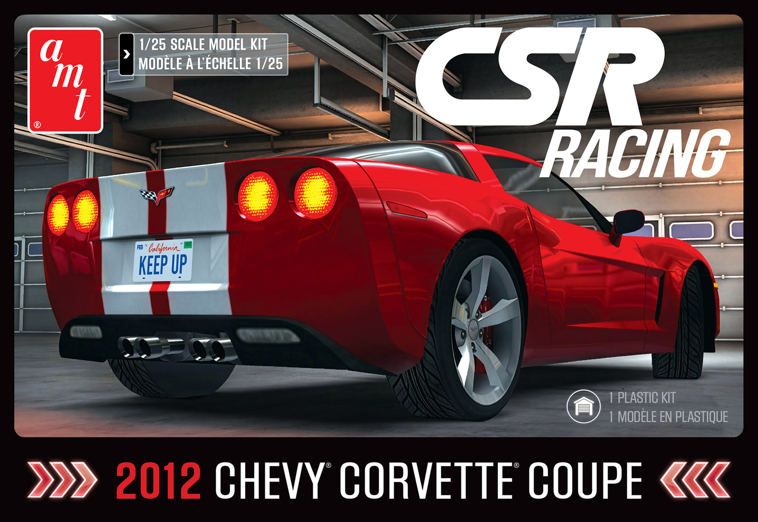 AMT 2012 Corvette Coupe CSR Racing 1:25 Scale Model Kit