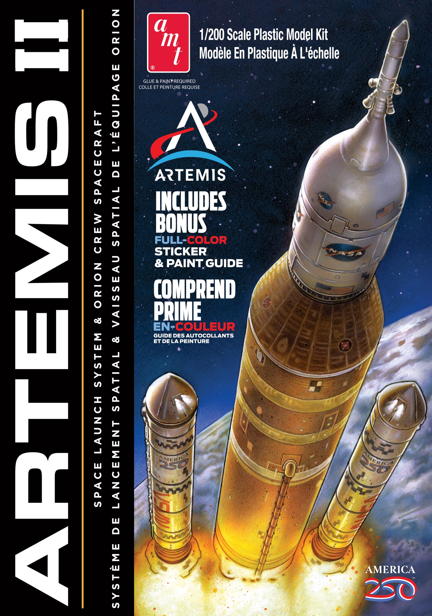 "PRE-ORDER" AMT NASA Artemis II w/Sticker Rocket 1:200 Scale Model Kit (DUE EARLY JULY 2026)
