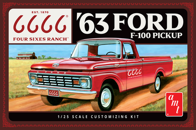 "PRE-ORDER" AMT 1963 Ford F-100 (Four Sixes Ranch) 1:25 Scale Model Kit (DUE LATE FEBRUARY 2026)
