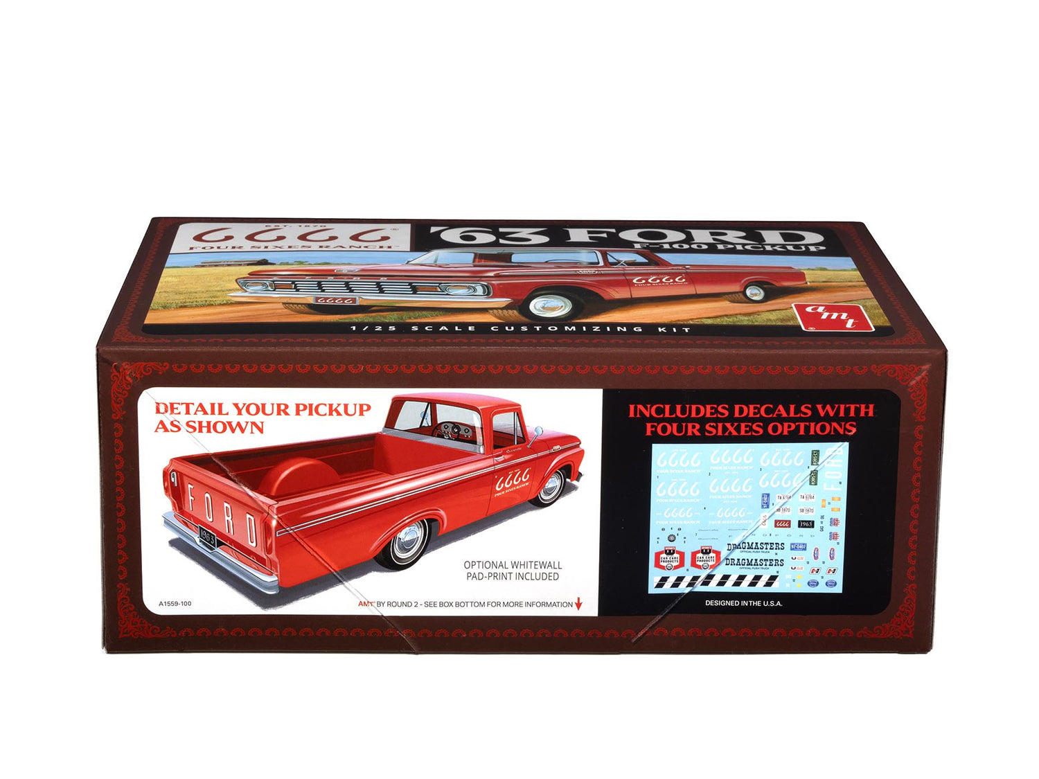 AMT 1963 Ford F-100 (Four Sixes Ranch) 1:25 Scale Model Kit