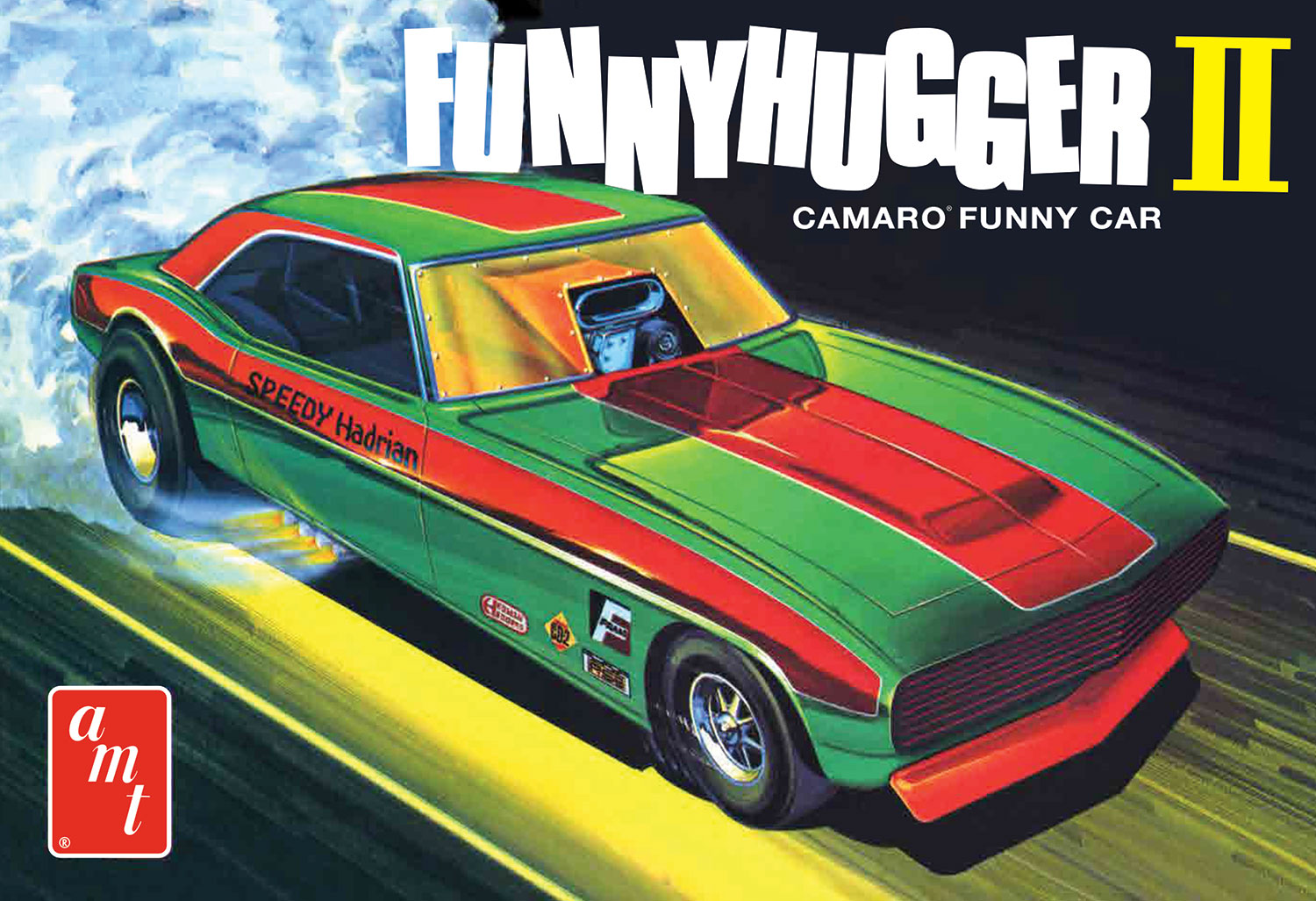 "PRE-ORDER" AMT Funny Hugger II Chevy Camaro Funny Car 1:25 Scale Model Kit (DUE LATE MARCH 2026) - Auto World Store
